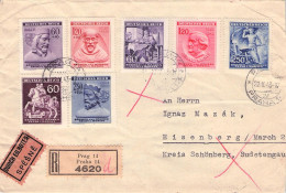 BÖHMEN & MÄHREN - EILBOTE/EINSCHREIBEN 1943 PRAHA - EISENSTADT / *204 - Used Stamps