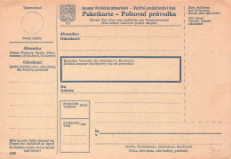 BÖHMEN & MÄHREN - VORDRUCK PAKETKARTE 1944 Unc / *206 - Gebraucht