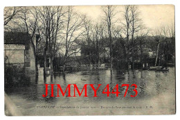 CPA - CHAMPIGNY - Inondations De Janvier 1910 - Un Coin Du Pays Pendant La Crue - E. M. - Inondations
