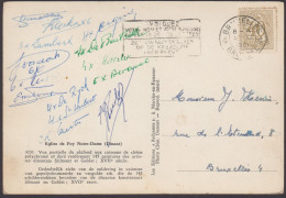1951 - BELGIUM - Picture Postcard - Number On Heraldic Lion + BRUXELLES 4 - BRUSSEL 4 - 1951-1975 León Heráldico