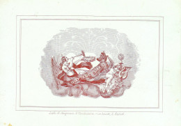 Vers 1845 Carte De Visite Porcelaine Diomède Claes - Cartes Porcelaine