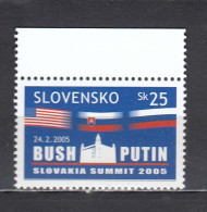 Slovakia 2005 - Russian - American Summit, Bratislava, Mi-Nr. 507, MNH** - Nuovi