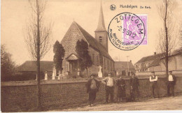 Belgique - Hundelgem - De Kerk - Nels - Eglise - Animé - Théophile De Backer - Carte Postale Ancienne - Zwalm
