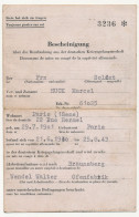 ALLEMAGNE - Prisonnier De Guerre Français STALAG 1B Hochenstein - Document Mise En Congé De La Captivité Allemande 1943 - 2. Weltkrieg 1939-1945