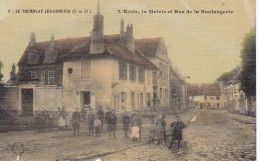 LE TREMBLAY LES GONESSES ECOLE ,MAIRIE, ET RUE DE LA BOULANGERIE ,COULEUR,PERSONNAGES   REF 79647 - Tremblay En France