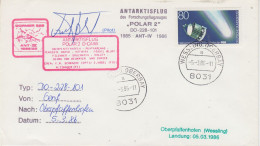 Germany Flight Polar 2 From Genf To Oberpfaffenhofen 5.3.1986  Ca Wessling Oberbay 5.3.1986 (ST175C) - Polar Flights