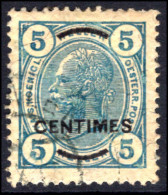 Post Office In Turkey 1904-05 5c Perf 13x13½ Fine Used. - Errors & Oddities
