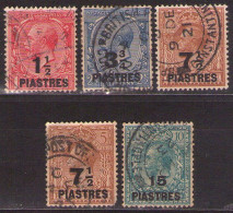 BRITISH LEVANT 1921 Mi 46,47,49,50 USED - Levante Britannico