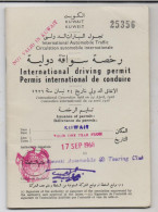 KUWAIT - International Drivers License 1968, # 25356, German Driver - Koweït