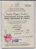 KUWAIT - International Drivers License 1968, # 25356, German Driver - Koeweit