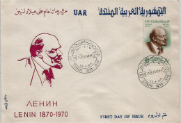 Egypt  - 1970 Airmail - The 100th Anniversary Of The Birth Of Lenin  - Complete Issue  - FDC - Storia Postale