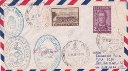 ARGENTINA 1962 ANTARCTIC NAVAL DECEPCION COVER,WITH SIGNATURES - Other & Unclassified