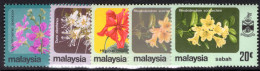 Sabah 1983-85 Flowers No Watermark Set Unmounted Mint. - Sabah