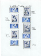 GB 1948 ROYAL SILVER WEDDING STAMPS Overprinted  Mint (5 PAIRS )    See Notes - Ungebraucht