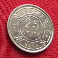 Belize 25 Cents 2000 KM# 36 Lt 954 *VT  Beliz Belice - Belize