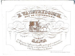 "Carte Porcelaine" Porseleinkaart, E. Vanstrydonck, Gand, Dim:108x82 Mm - Porseleinkaarten