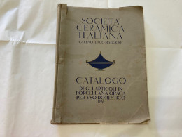 CATALOGO SOCIETà CERAMICA ITALIANA  PORCELLANA DI LAVENO LAGO MAGGIORE 1926. - To Identify