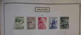 \+\ RED CROSS ISLAND  SUR  PAGE SERIE NEUVE SURCHARGES 1949 CROIX ROUGE SUR CHARN. LEGERES +BELLE QUALITé+++ - Ungebraucht