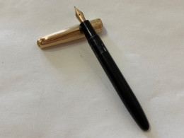 PENNA STILOGRAFICA COLUMBUS-LAMINATO ORO 750/PENNINO ORO 585 VINTAGE. - Pens