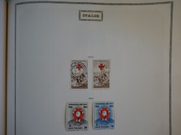 \+\ RED CROSS ITALIE   SUR BELLE PAGE  SERIE NEUVE SURCHARGES 1960.63 CROIX ROUGE SUR CHARN. LEGERES +BELLE QUALITé+++ - Autres & Non Classés