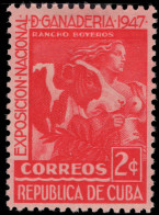 Cuba 1947 National Cattle Show Mounted Mint. - Nuevos