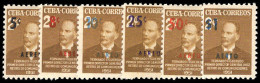 Cuba 1952 Air Provisionals Lightly Mounted Mint. - Neufs