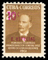 Cuba 1952 Express Provisional Lightly Mounted Mint. - Neufs