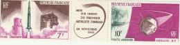 Nouvelle Caledonie - 1965 - Poste Aérienne - Mise En Orbite 1er Satellite Français - Neufs