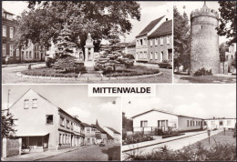 AK Mittenwalde, Salzmarkt, Stadttor, Kindereinrichtung Kinderland, Gelaufen 1984 - Mittenwalde