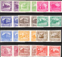 Nicaragua 1931 1931 Earthquake Relief Stamps Set Of 24 Lightly Mounted Mint. - Nicaragua