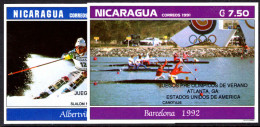 Nicaragua 1992 Unissued Winter Olympic Souvenir Sheet Set Unmounted Mint. - Nicaragua