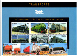 Nicaragua 1996 Trains Unmounted Mint. - Nicaragua