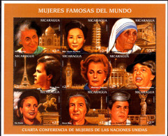 Nicaragua 1996 United Nations' Fourth Women's Conference Sheetlet Unmounted Mint. - Nicaragua