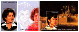 Nicaragua 1996 United Nations' Fourth Women's Conference Souvenir Sheet Set Unmounted Mint. - Nicaragua