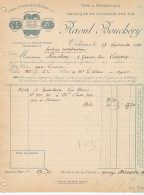  FA 3042  / FACTURE    FABRIQUE DE  VINAIGRE   RAOUL . BOUCHERY ORLEANS   (LOIRET) 1907 - Droguerie & Parfumerie