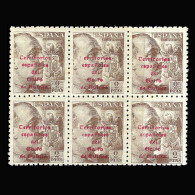 GUINEA España.1943.2p.Blq 6.MNH Edifil 271 Scott 301 - Guinea Española