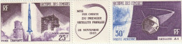 Archipel Des Comores 1965 - Poste Aérienne - Mise En Orbite 1er Satellite Français - Comores (1975-...)