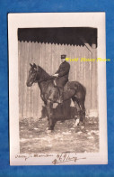 CPA Photo - Camp De MARSEILLAN ? - Portrait D'un Soldat à Cheval - 38e Régiment D' Artillerie Uniforme Képi Salles Nimes - Uniformes