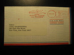 SAN LEANDRO 1967 Friden Mailroom Equipment Meter Mail Cancel Cover USA Food Gastronomy - Alimentation