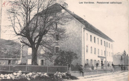 Suisse - NE - Les VERRIERES - Pensionnat Catholique - Cachet Au Verso - Voyagé 1913 (2 Scans) Jean Holzer à Mme Joli - Les Verrières