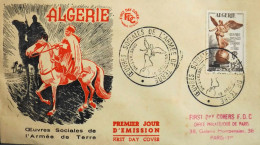 FR. ENV. 1er Jour Algérie - Oeuvres Sociales De L'Armée De Terre - Oblitération Constantine 10.12.1953 - TBE - FDC