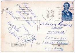 B157 1964 Original Autograph Puskas Ferenc Autógrafo Football Soccer - Autógrafos