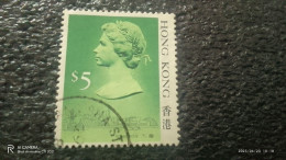 HONG KONG-1987L-              5$         ELİZABETH II.   USED - Usados