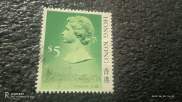 HONG KONG-1987L-              5$         ELİZABETH II.   USED - Usados