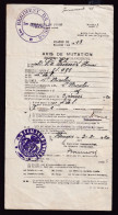 DDEE 407 - Document Avis De Mutation 2 SUPERBES Cachets Du 4è Régiment De Ligne BRUGES 1920 - Briefe U. Dokumente