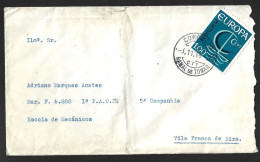 Obliteração Dos Caminhos De Ferro 'Condução Ramal De Tomar' 1966. Obliteration Of Railways 'Condução Ramal De Tomar' - Covers & Documents