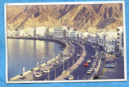 Sultanate Of Oman - Corniche , Muscat .Mailed  PC.1998 .autos , Cars , - Oman