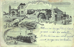 France - Lutterbach - Multivue - Encre Verte -  Carte Postale Ancienne - Mulhouse
