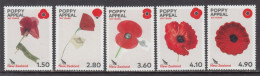 2022 New Zealand Poppy Day Military History  Complete Set Of 4 MNH @ BELOW FACE VALUE - Ongebruikt