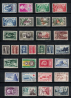 LOT N°8  DE 62 TIMBRES OBLITERES, 1949/56, ALGERIE, COTE 138€ - Oblitérés